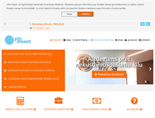 Tablet Screenshot of fininvest.lv